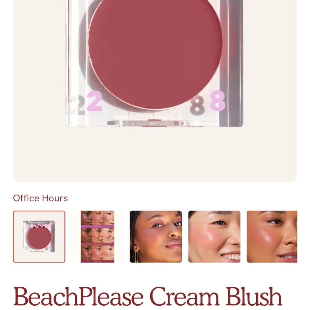 BRAND NEW tower28 beach please blush in office hours